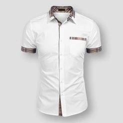 Moremylike Store Men's Apparels Sky Madrid Vail Plaid Shirt