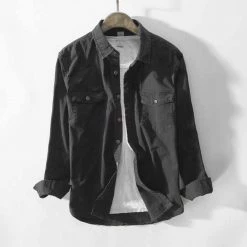 Pinecypress Store Saint Morris Safari Long-Sleeve Shirt Men's Apparels