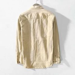 Pinecypress Store Saint Morris Safari Long-Sleeve Shirt Men's Apparels