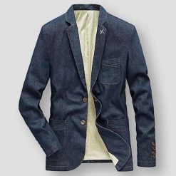BeckyWalk Store North Royal Denim Pocket Blazer