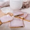 Chuffed Cotton Store Pink Agate Coaster Women's Apparels