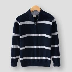 Pinecypress Official Store Sky Madrid Houghton Striped Pullover Men's Apparels 11 Pinecypress Official Store Sky Madrid Houghton Striped Pullover Men's Apparels