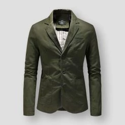 Pinecypress Official Store Sky Madrid Concord Cotton Blazer Men's Apparels