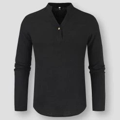 YaChun Fashion Clothing Store Men's Apparels Sky Madrid Sterling Linen Shirt