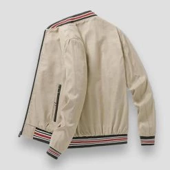 Acong Store Sky Madrid Plaid Baseball Jacket Men's Apparels