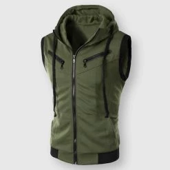 YUNDONG Store Saint Morris Elburg Hooded Vest 12 YUNDONG Store Saint Morris Elburg Hooded Vest