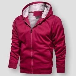 KUAIJUE Store Sky Madrid Hooded Fleece Sweatshirt Men's Apparels