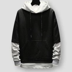 YYT Sweaters Store Men's Apparels North Royal Kiel Patchwork Hoodie