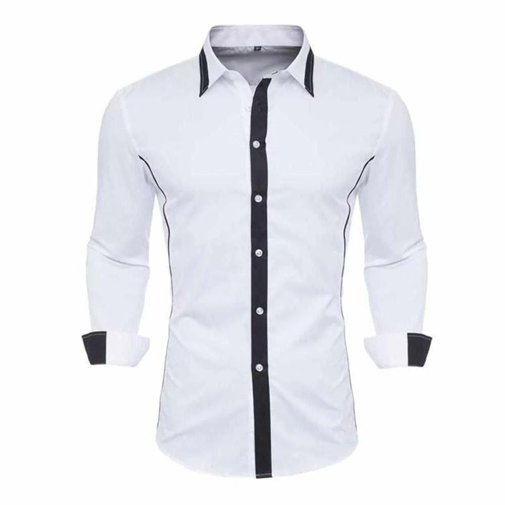 VISADA JAUNA - Store Saint Morris Contrast Slim Long Sleeve Shirt 3 VISADA JAUNA - Store Saint Morris Contrast Slim Long Sleeve Shirt