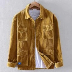 7 Days Outdoor Tech Store Men's Apparels Sky Madrid Corduroy Pocket Jacket