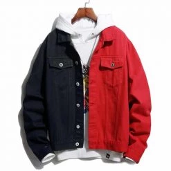 Moderatespace Official Store Men's Apparels Two-Tone Denim Jacket
