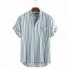 PARKLEES Official Store North Royal Shaka Striped Shirt Men's Apparels 1 PARKLEES Official Store North Royal Shaka Striped Shirt Men's Apparels
