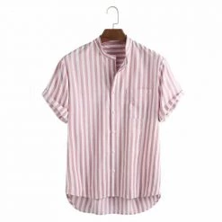 PARKLEES Official Store North Royal Shaka Striped Shirt Men's Apparels