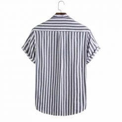 PARKLEES Official Store North Royal Shaka Striped Shirt Men's Apparels