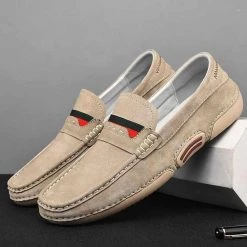 St.Happiness Official Store North Royal Suede Driving Loafers