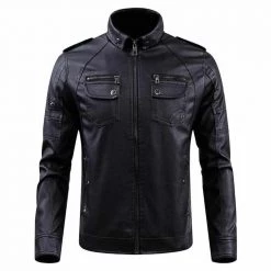 Hangzhou Bolubao II Store North Royal Leather Fleece Jacket