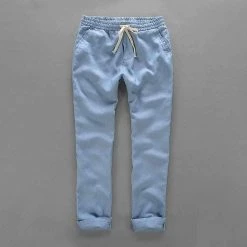 Suehaiwe Official Store Sky Madrid La Spezia Linen Pants 9 Suehaiwe Official Store Sky Madrid La Spezia Linen Pants