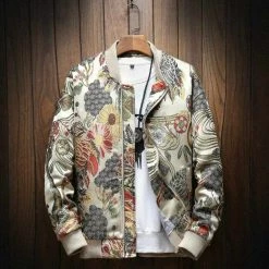 JDDTON Store Men's Apparels Imperial Embroidery Jacket