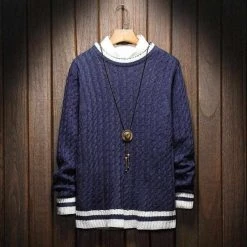 Lance Donovan Official Store Men's Apparels North Royal Wool Pullover