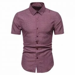 PARKLEES Official Store Sky Madrid Executive Short Sleeve Shirt