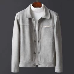 Trendy Persons Store Saint Morris Velvet Button-Up Jacket Men's Apparels