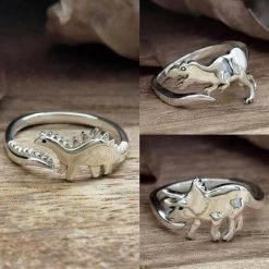 ILOVEDIY Finding Store Women's Apparels North Royal Adjustable Dinosaur Ring