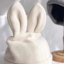 XIADAILA Official Store Women's Apparels Sky Madrid Rabbit Ear Beanie