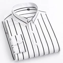 BOLEEBIRD Aliexpress Store Sky Madrid Bristol Striped Shirt Men's Apparels