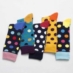 Shop5160105 Store Assorted Polka Dot Socks (5 Pairs) Men's Apparels 9 Shop5160105 Store Assorted Polka Dot Socks (5 Pairs) Men's Apparels