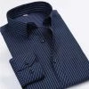 Muful&Vamdy Factory Store Sky Madrid Striped Dress Shirt Men's Apparels