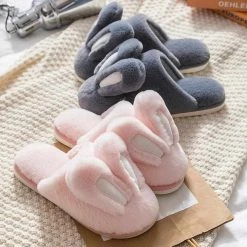 Hiphop Dropship & Hot Selling Store Women's Apparels Fluffy Rabbit Home Slippers