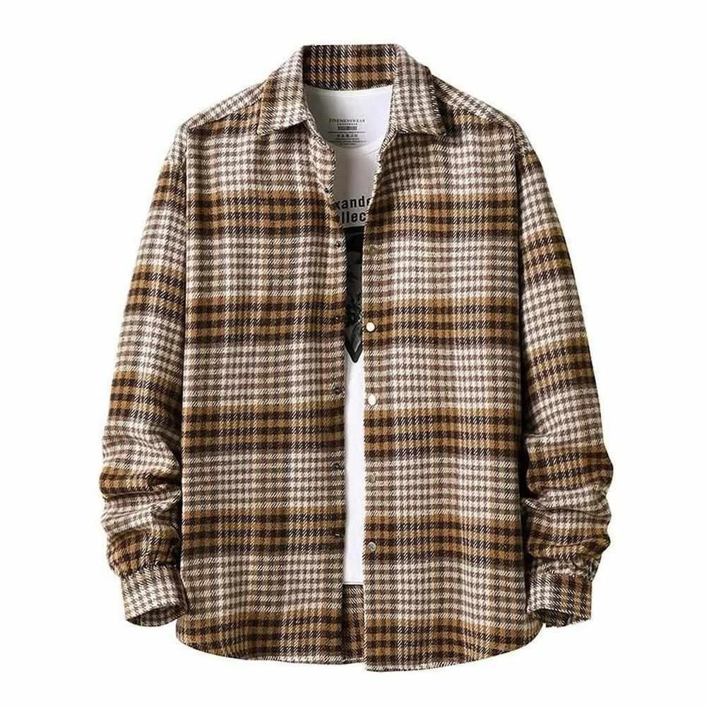 YiBaoXin Store North Royal Button-Up Plaid Shirt 3 YiBaoXin Store North Royal Button-Up Plaid Shirt