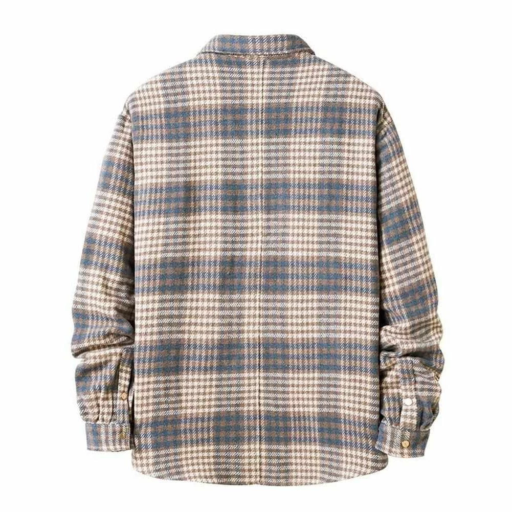 YiBaoXin Store North Royal Button-Up Plaid Shirt 6 YiBaoXin Store North Royal Button-Up Plaid Shirt