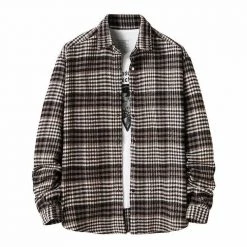 YiBaoXin Store North Royal Button-Up Plaid Shirt 8 YiBaoXin Store North Royal Button-Up Plaid Shirt