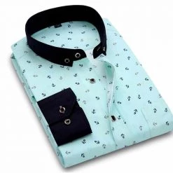 YaoMan E-Commerce Co.,Ltd. Store Sky Madrid Anchor Long Sleeve Shirt 11 YaoMan E-Commerce Co.,Ltd. Store Sky Madrid Anchor Long Sleeve Shirt