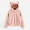 Silvia Store Women's Apparels North Royal Fluffy Ear Hoodie
