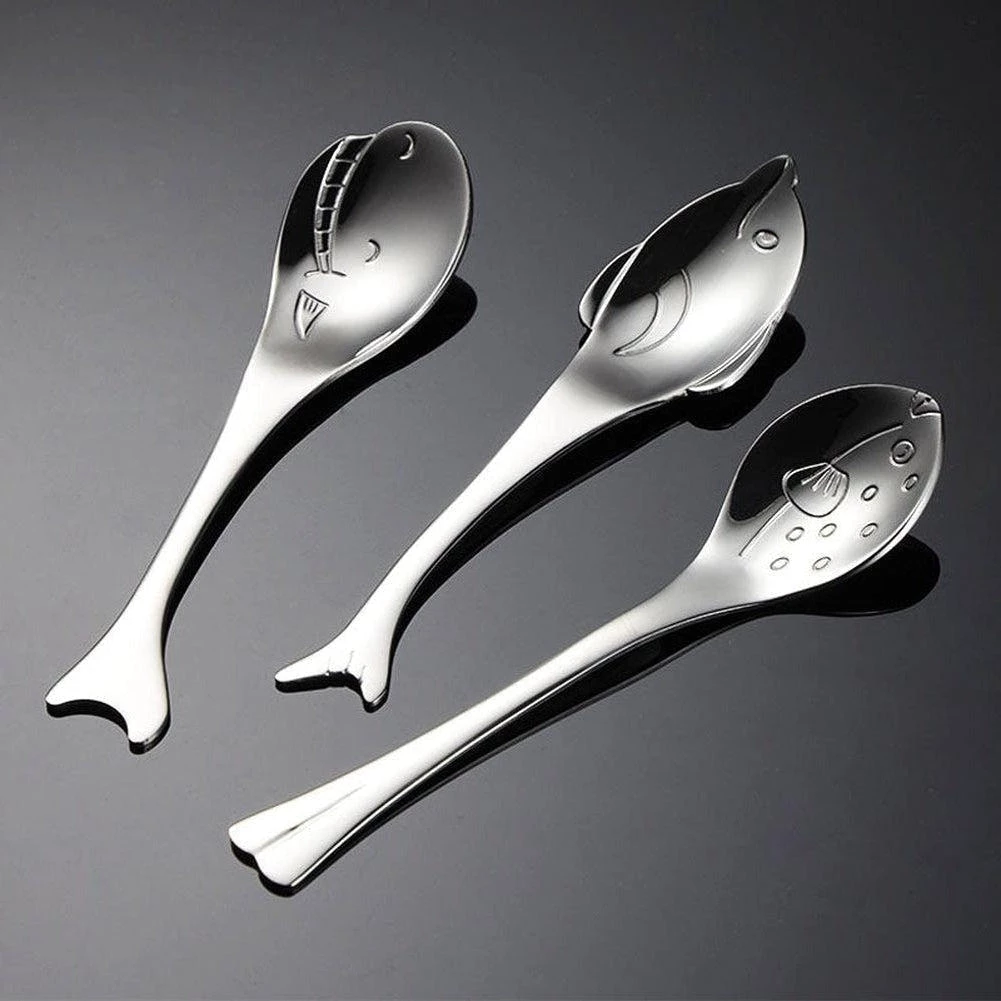 Wonderfullife Store Sky Madrid Stainless Steel Fish Spoons Home 4 Wonderfullife Store Sky Madrid Stainless Steel Fish Spoons Home