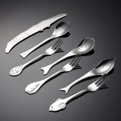 Wonderfullife Store Sky Madrid Stainless Steel Fish Spoons Home 8 Wonderfullife Store Sky Madrid Stainless Steel Fish Spoons Home