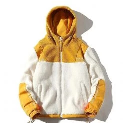 GOESRESTA Store Sky Madrid Hooded Fleece Zip-Up Jacket Men's Apparels