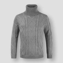 Mapleking Store Saint Morris Knitted Turtleneck Sweater