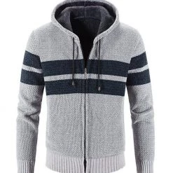 Mountainskin Official Store Men's Apparels North Royal Hooded Fleece Cardigan
