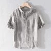 Cotton Linen Store Sky Madrid Kauai Linen Shirt