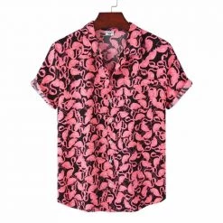 Shop5615141 Store Men's Apparels Saint Morris Pink Flamingo Shirt