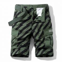 DARPHINKASA Two Store Saint Morris Roar Cargo Shorts Men's Apparels