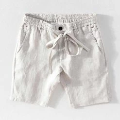 Cotton Linen Store Saint Morris Paradise Linen Shorts Men's Apparels