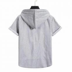 Challengers Store Men's Apparels North Royal Hooded Short Sleeve Shirt