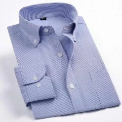 QISHA MEN SHIRT Store Men's Apparels North Royal Ancona Striped Shirt