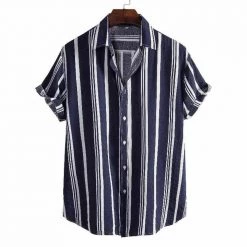 HT Online Store Men's Apparels Sky Madrid Chania Striped Shirt