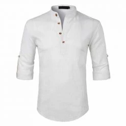 Hipster Wardrobe Store Saint Morris Linen Roll-Up Shirt Men's Apparels 11 Hipster Wardrobe Store Saint Morris Linen Roll-Up Shirt Men's Apparels