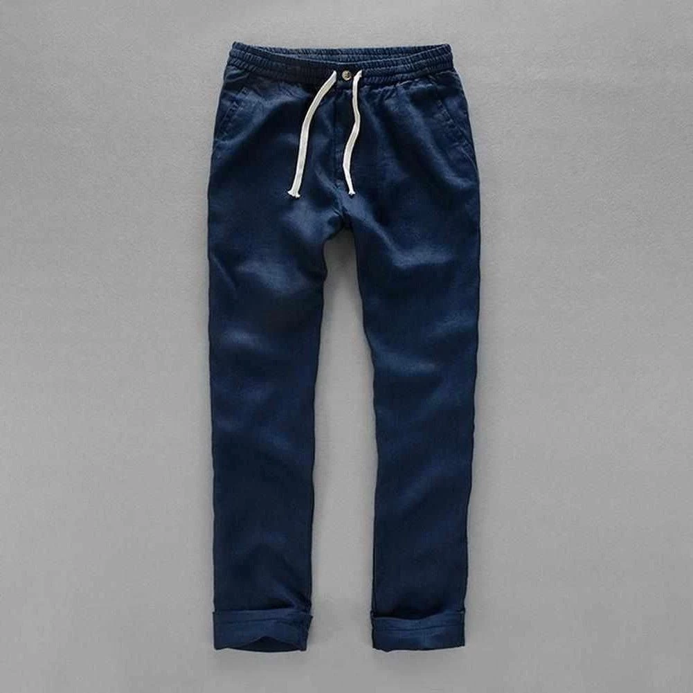 Suehaiwe Official Store Sky Madrid La Spezia Linen Pants 6 Suehaiwe Official Store Sky Madrid La Spezia Linen Pants